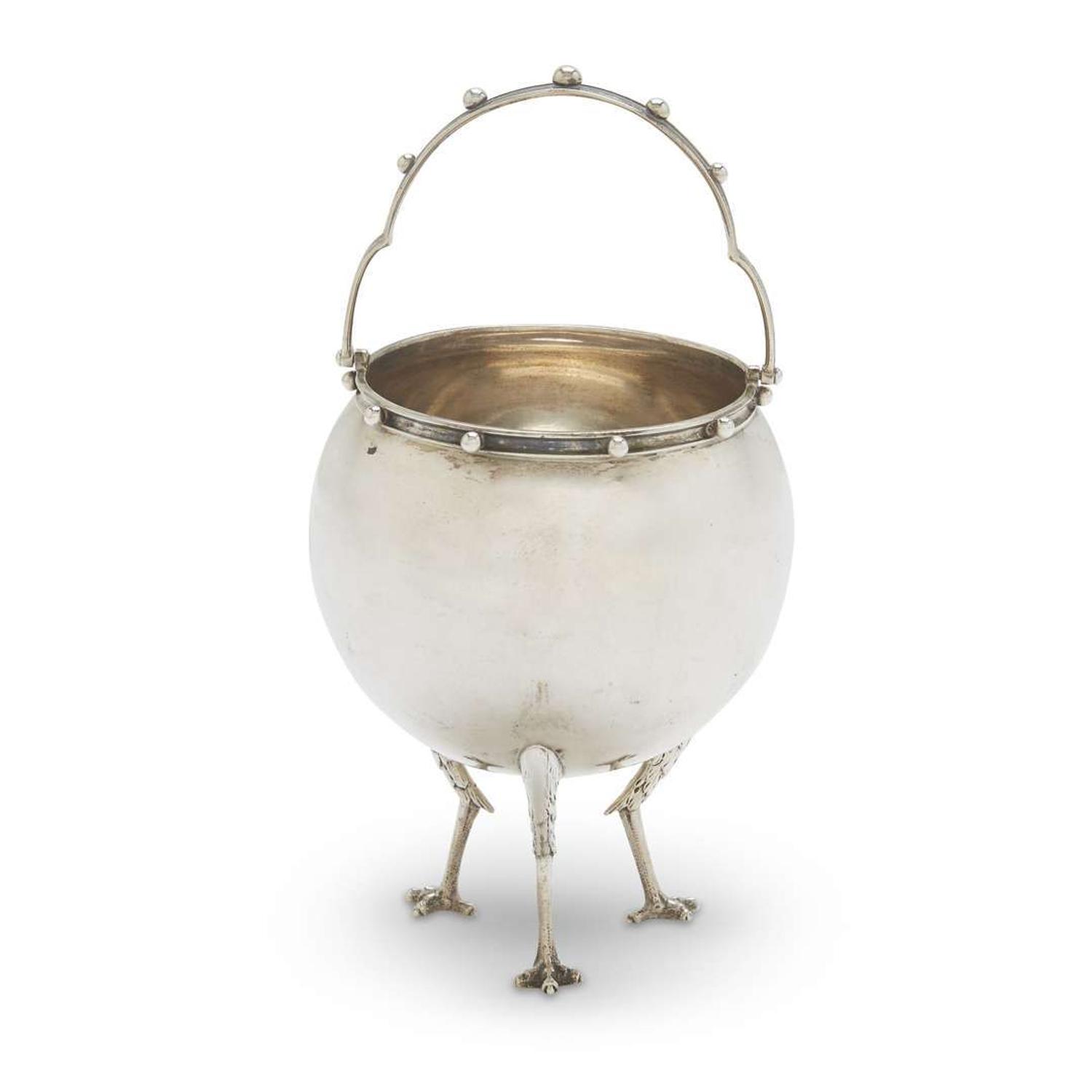 Silver 'chicken leg' or 'Mary Todd Lincoln' sugar basket Gorham Mfg. Co., Providence, RI, circa 1860
