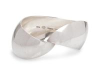 A Modernist Sterling Silver Bangle Bracelet, Nanna Ditzel Georg Jensen,