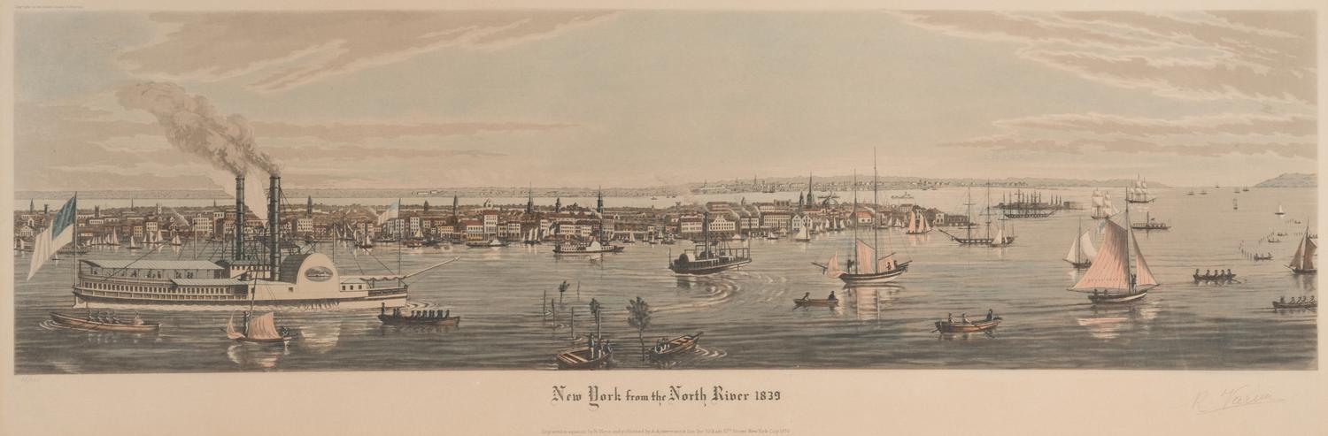 [NEW YORK]. VARIN, Raoul (1865-1943), engraver New York from the North River 1893