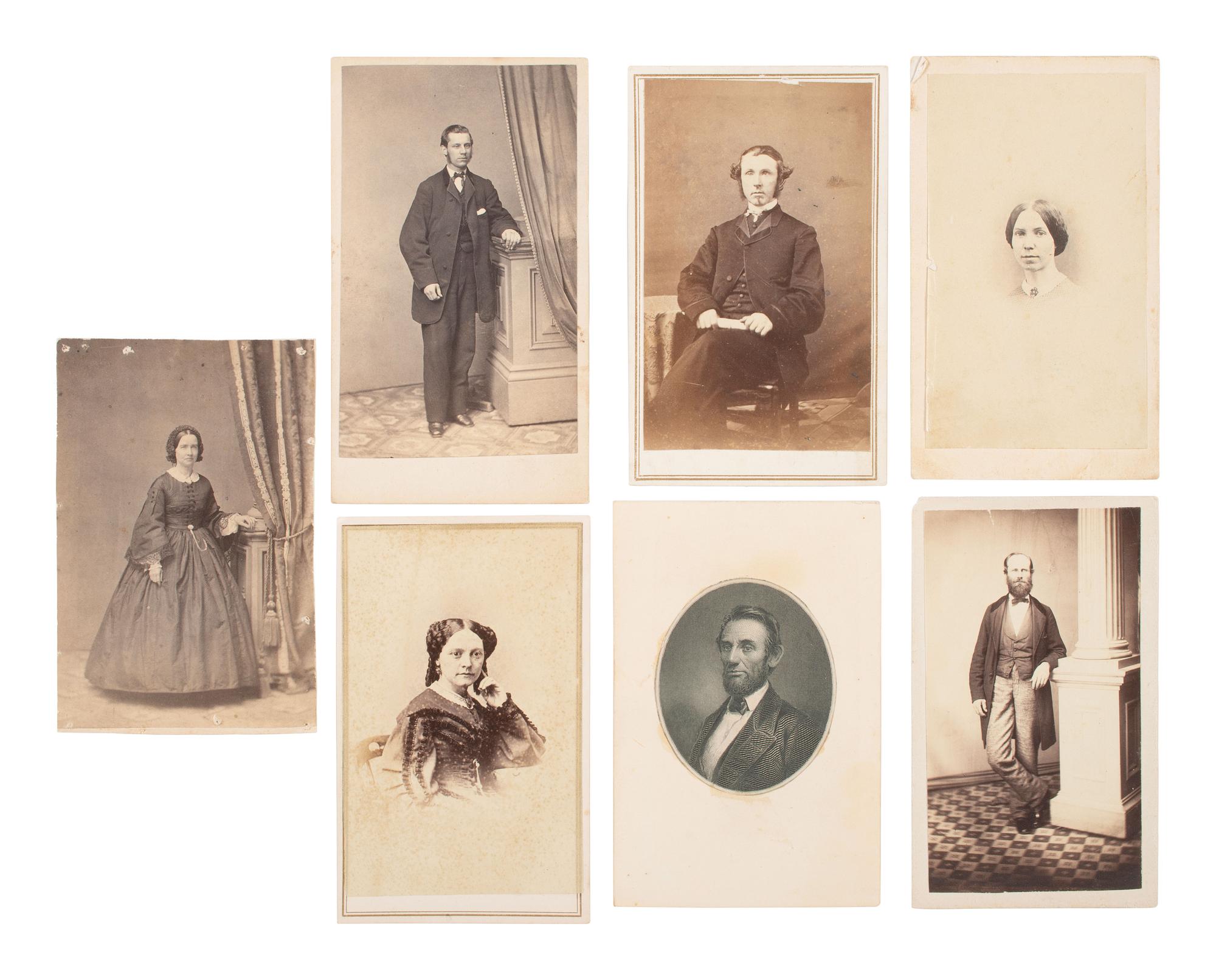 [Civil War] Group of 25 Carte de Visites Collected by Dr. Mary Walker, incl. Possible view of Union nurse Nellie M. Chase