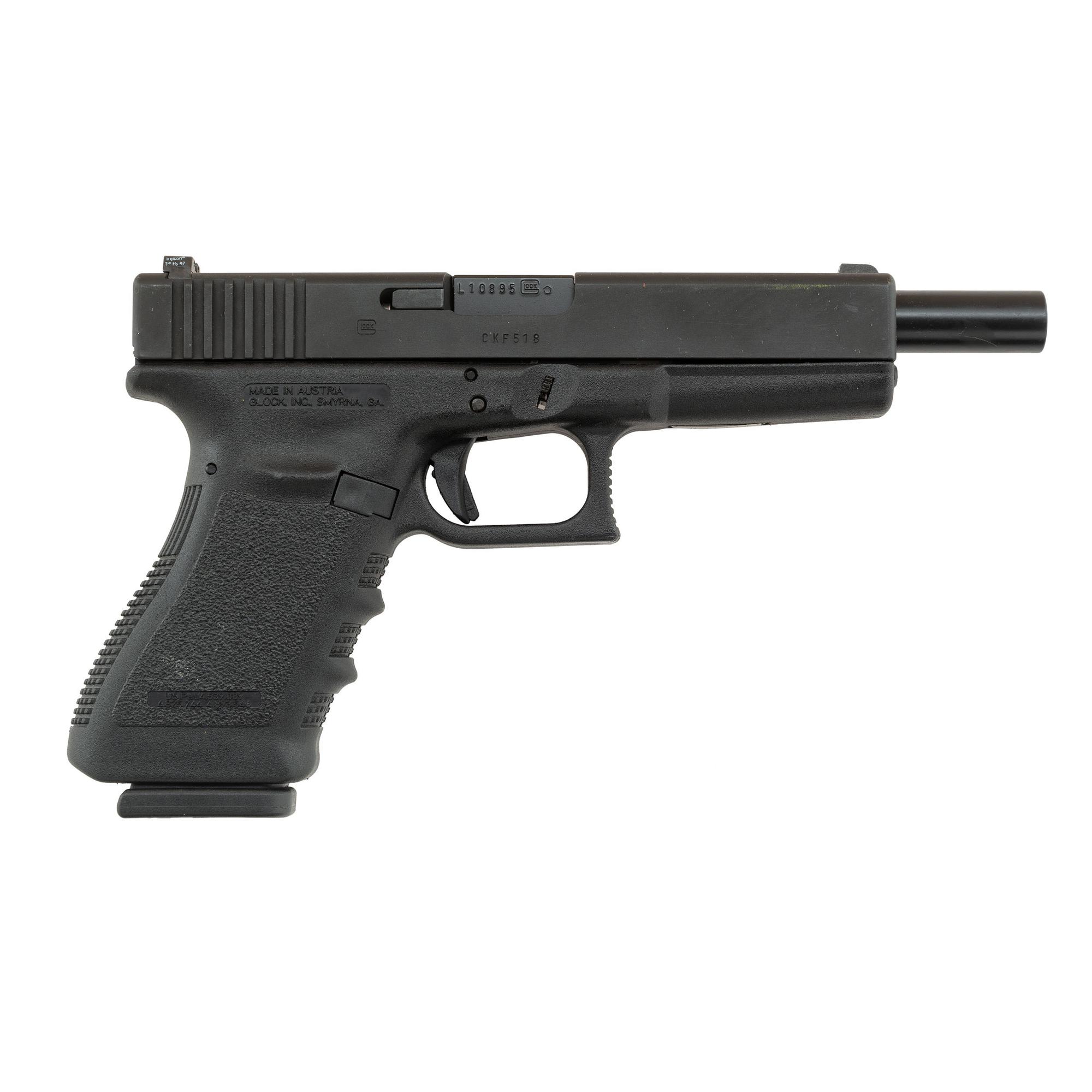 *Glock 20 Gen 3 in Glock "Tupperware" Box with Accessories and Extended Barrel