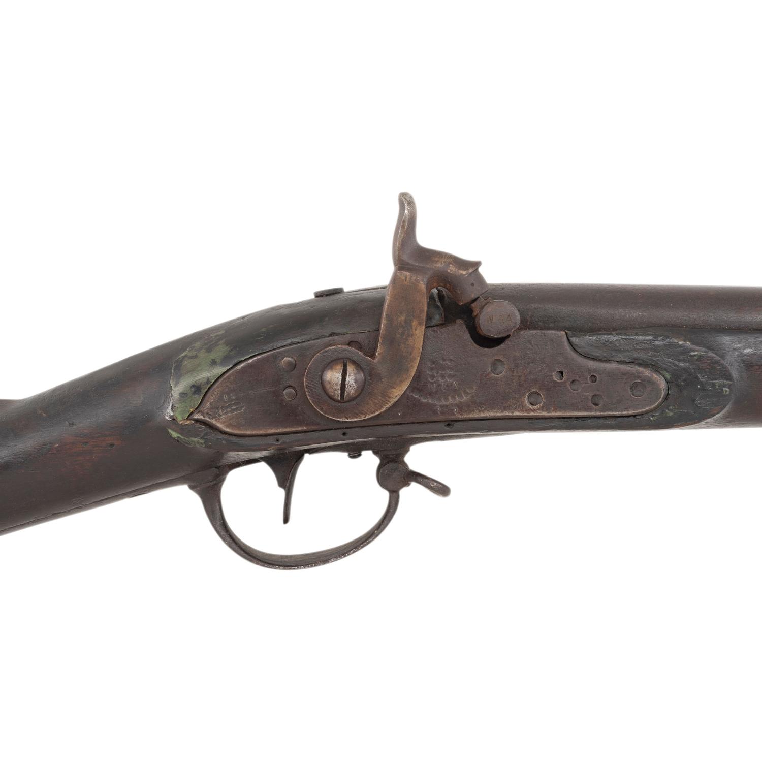 Cut Down Percussion Drum Conversion of a US Model 1795 Musket with Decorative Additions