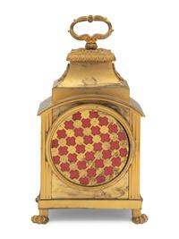 An Empire Gilt Bronze Pendule d'Officier