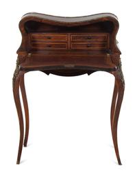 A Louis XV Style Marquetry Slant-Front Writing Desk