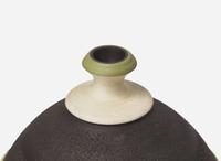 A Wedgwood Frank Brookes Black and White Jasperware Vase, UK, 1979