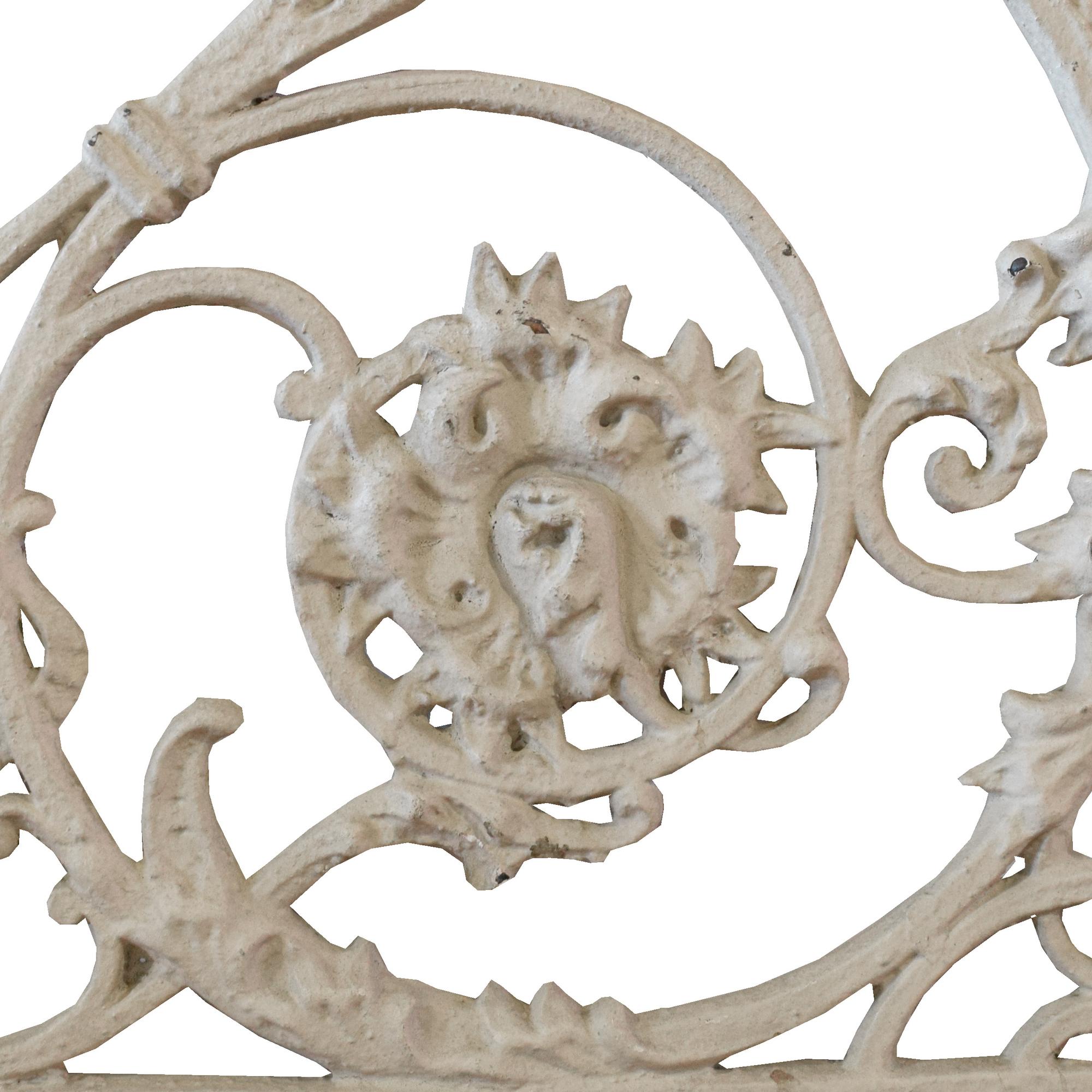 A Cast Iron Stair Panel from the Mecca Apartment Building, Chicago, IL. 42" W x .5" D x 30.5" H — United States, Circa 1891