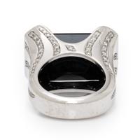 Chantecler Capri, Onyx, Diamond, and White Gold Ring