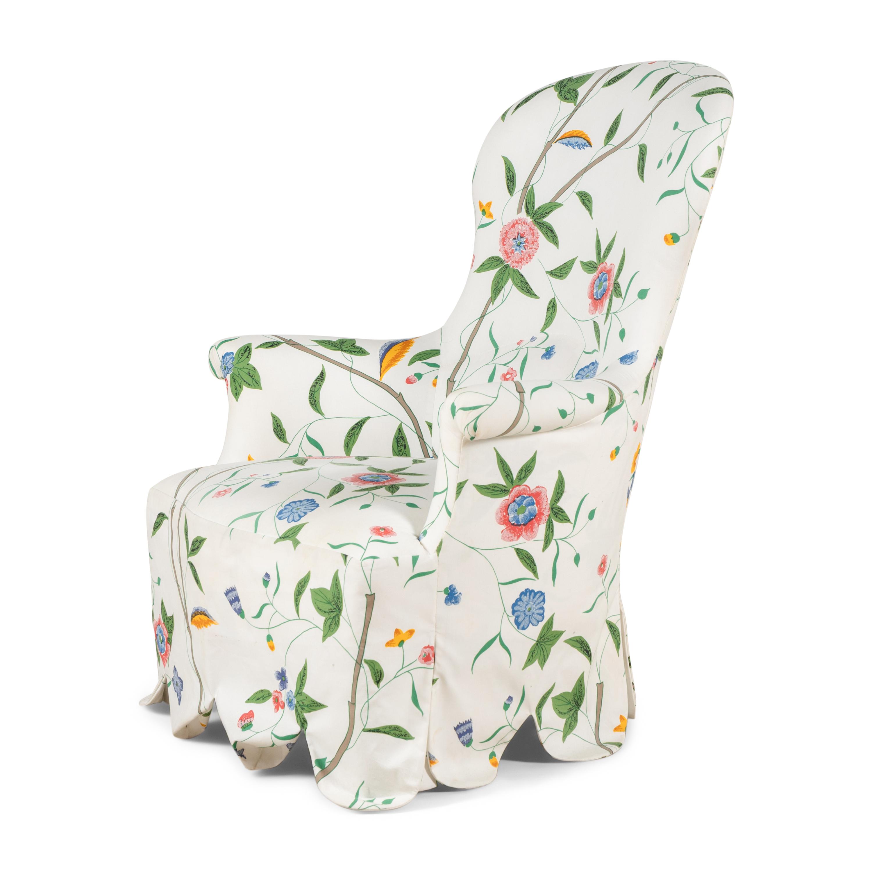 An Upholstered Slipper Chair