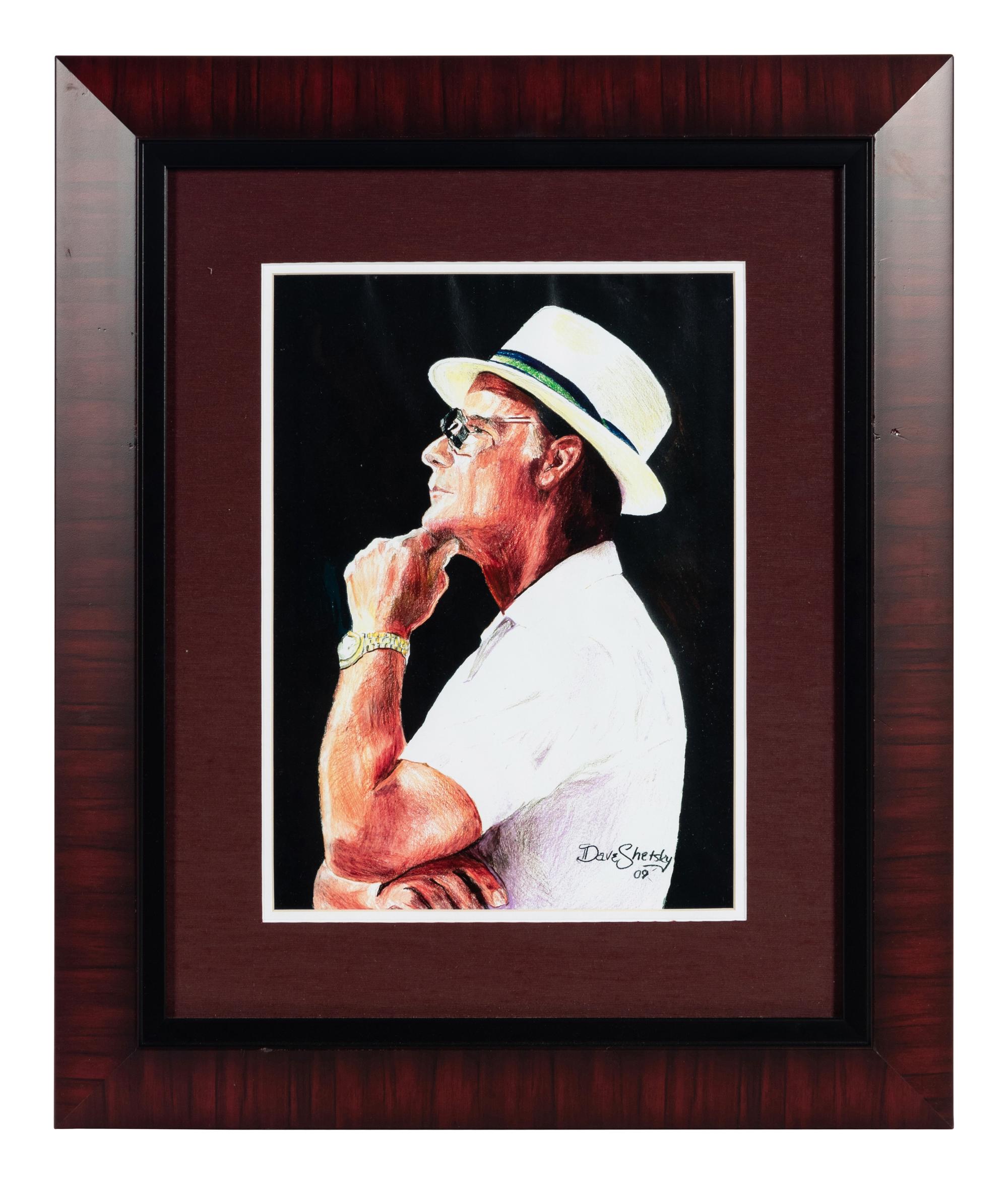 A Group of Three Artworks Depicting Coaching Heroes of Mike Ditka Formerly Displayed at Mike Ditka’s Restaurant