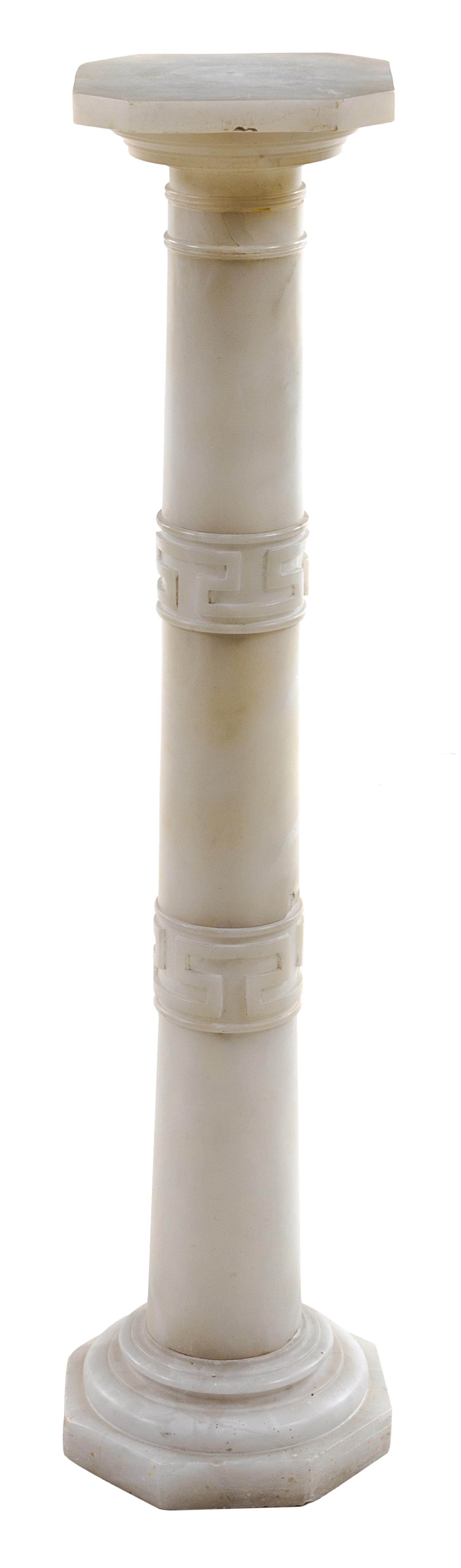 A Continental Marble Pedestal Height 39 1/2 inches. — 20TH CENTURY