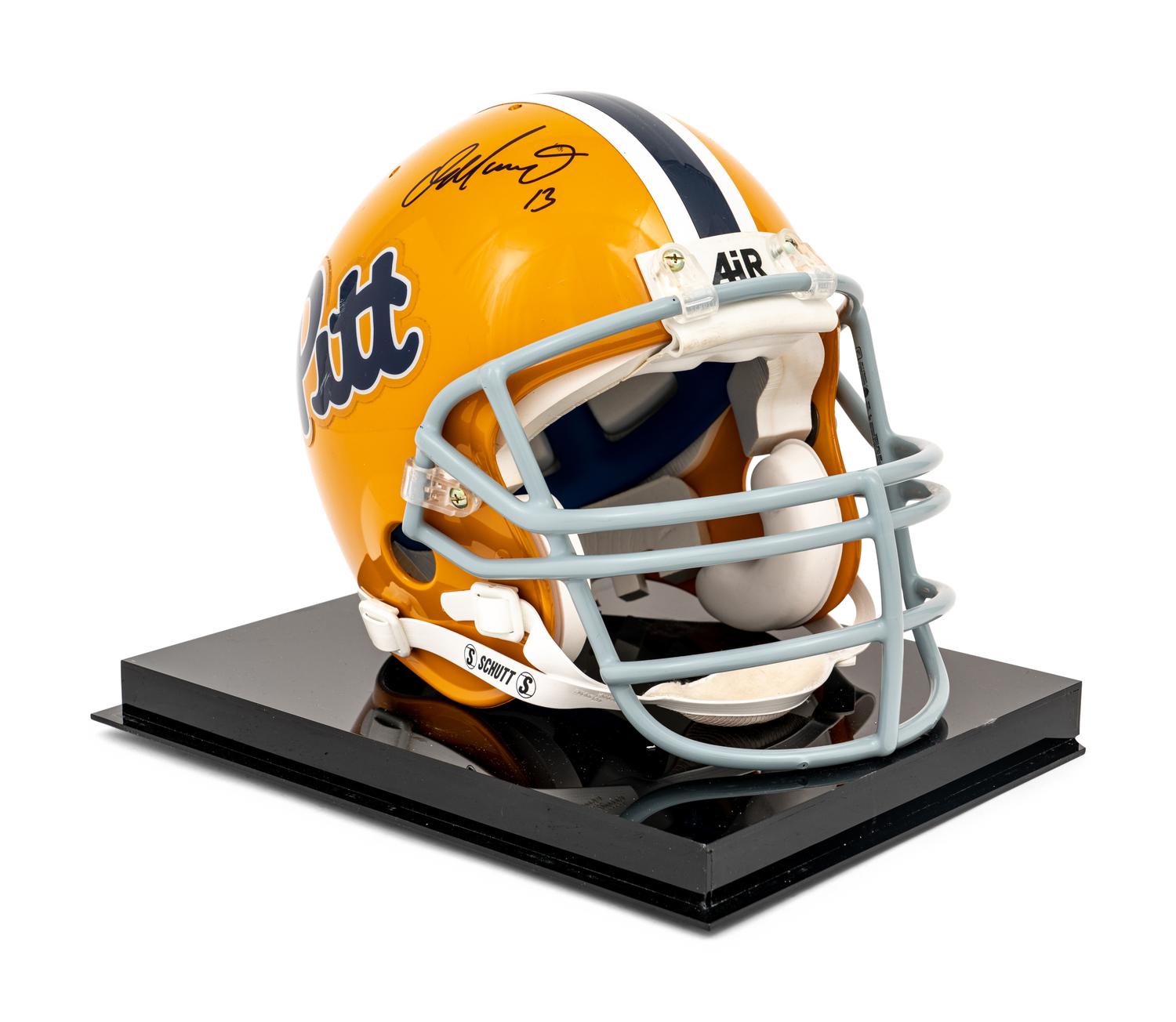 A Dan Marino Signed Autograph University of Pittsburgh Full Size Helmet (Super Star Greetings LOA),