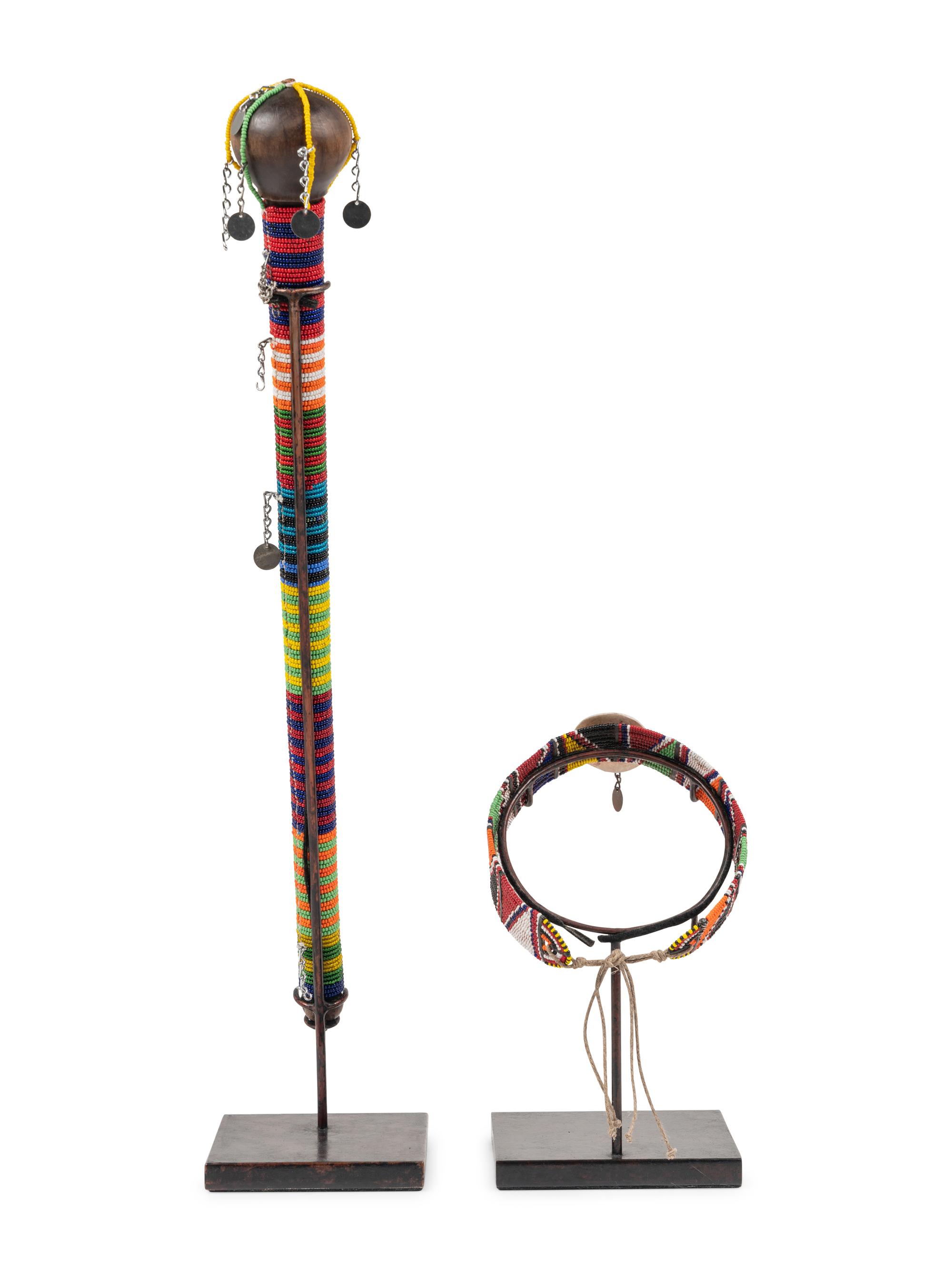 Two Yoruba Beaded Articles