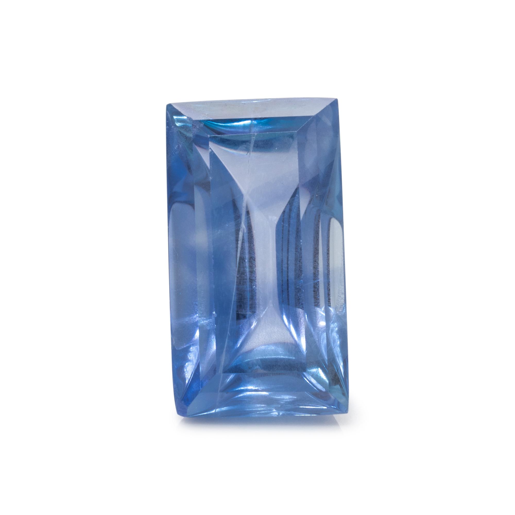 6.50 CARAT RECTANGULAR STEP CUT SAPPHIRE