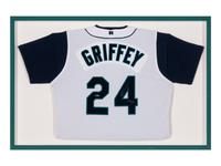 A Group of Signed Autograph Baseball Jersey Displays Featuring Hall of Famers and Notables Including Ken Griffey Jr.