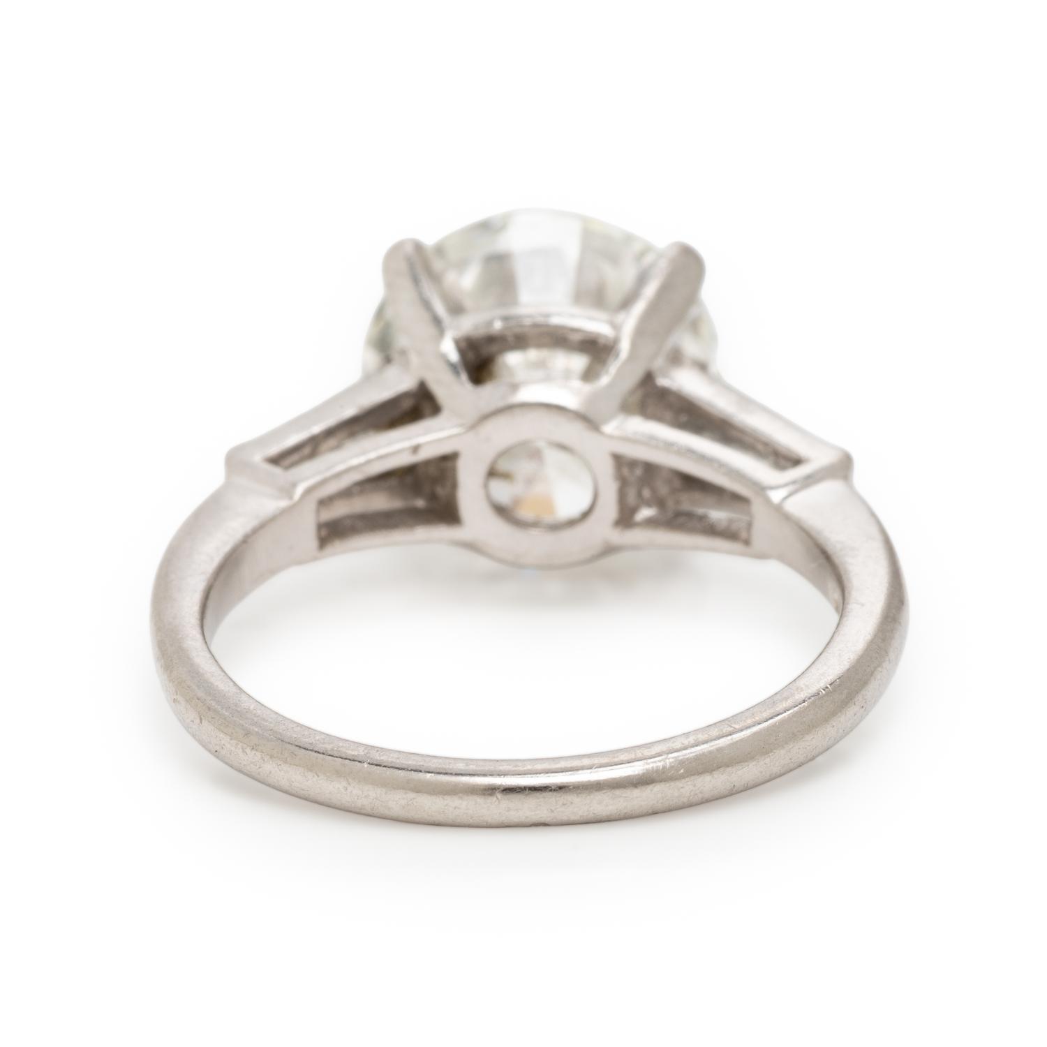 Diamond and Platinum Ring