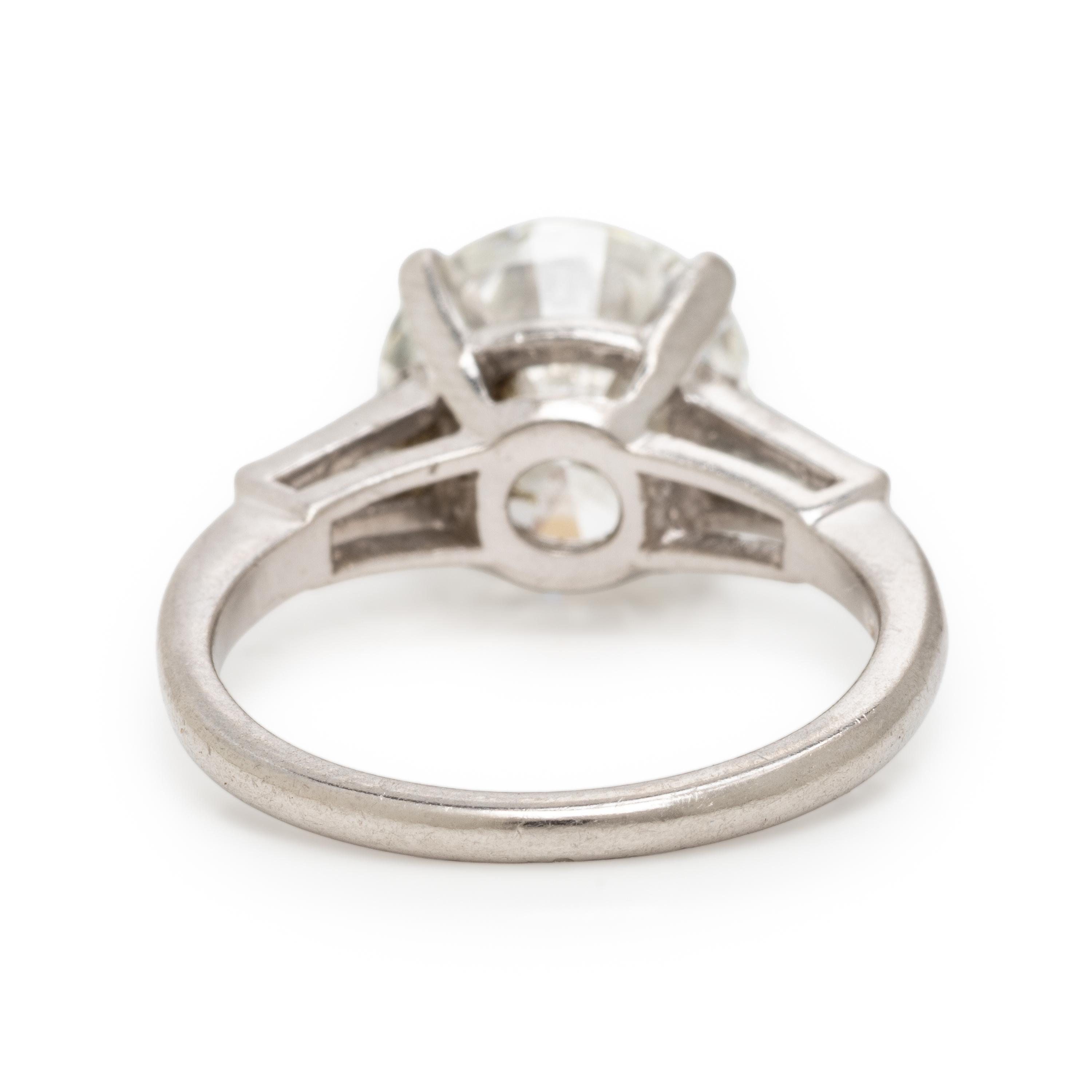 Diamond and Platinum Ring