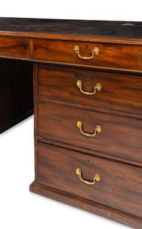 A George III Mahogany Partner's Desk