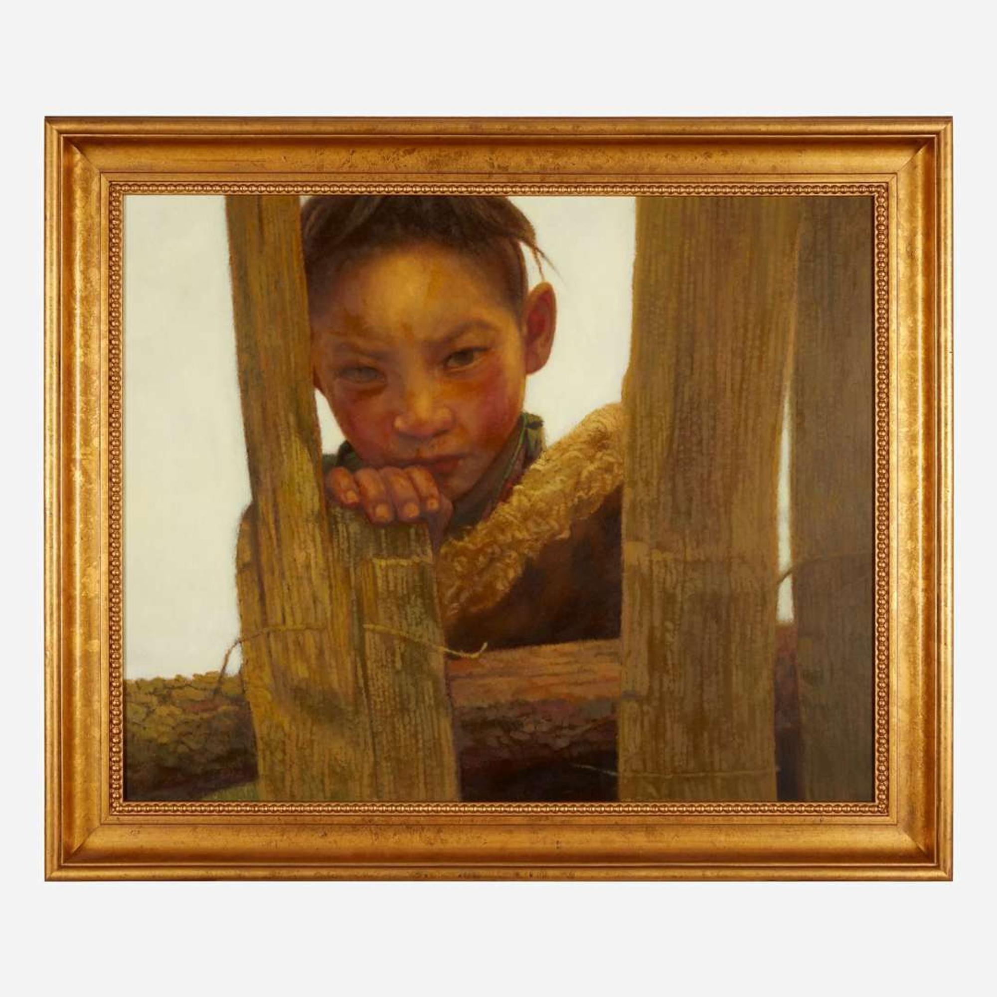 Zhang Xiexiong (Chinese b.1977-) 张谢雄 Tibetan Boy ??????? 2000