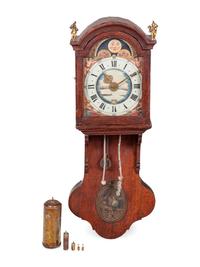 A Dutch Oak Wall Clock