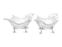 A Pair of Victorian Silver Sweetmeat Baskets