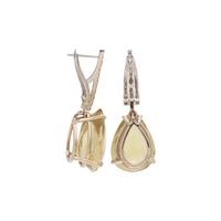 HELIODOR AND DIAMOND EARRINGS