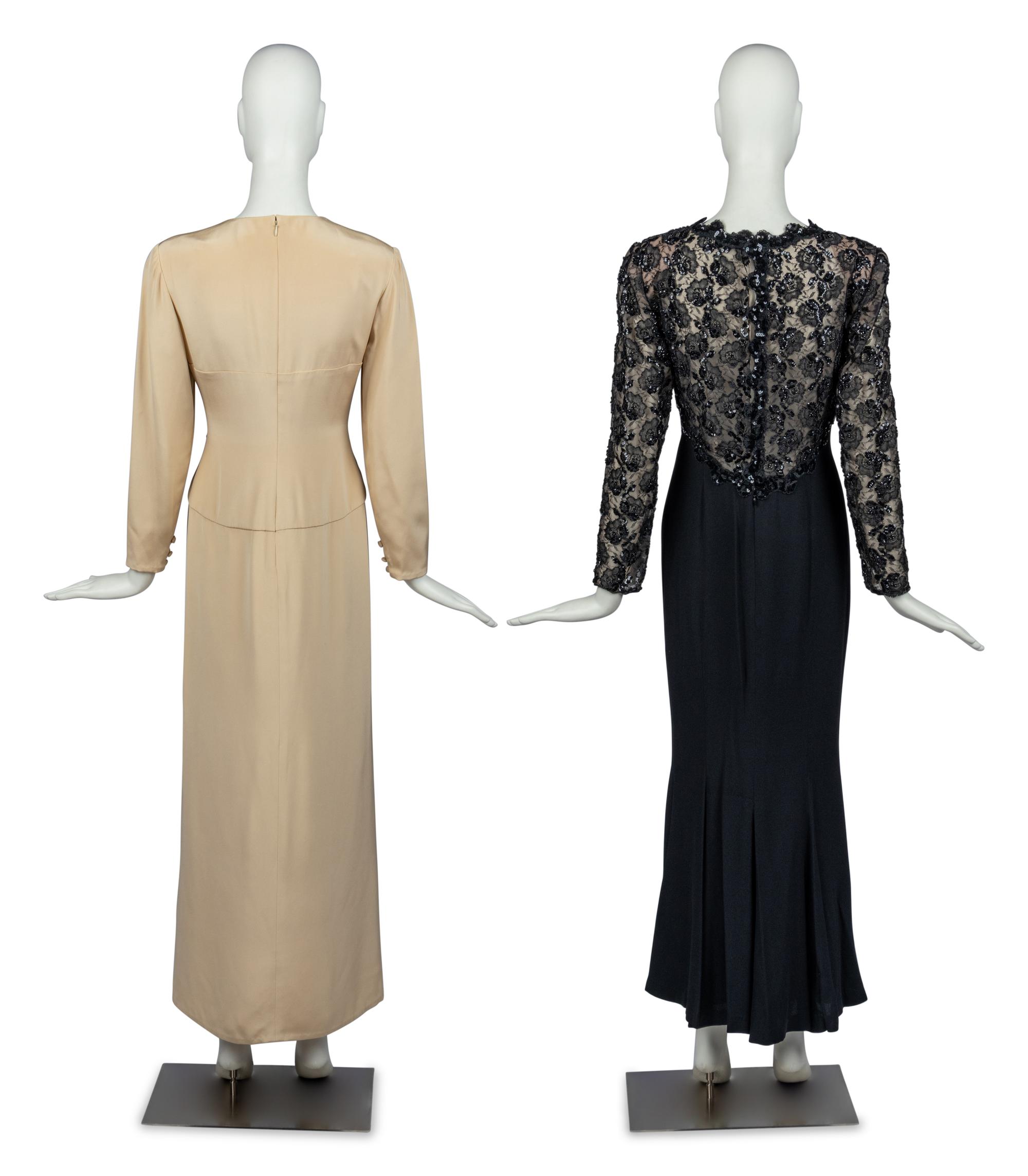 Two Dresses by Bill Blass and Carolina Herrera