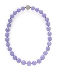LAVENDER JADE, DIAMOND, AND PLATINUM NECKLACE