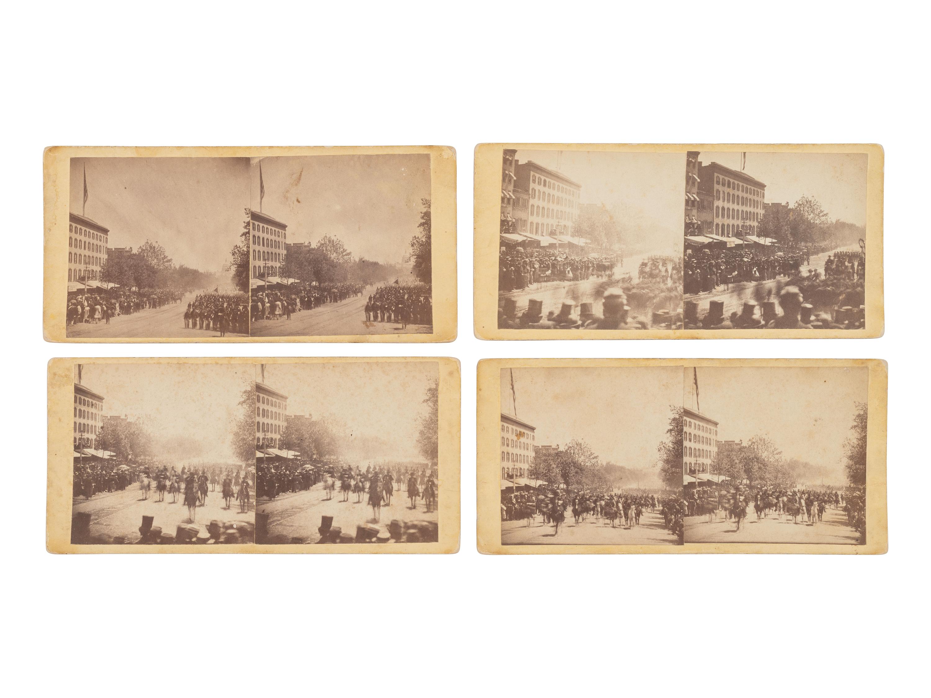 [CIVIL WAR]. 12 "Grand Review" stereoviews by Alexander Gardner. [Washington, DC]: [1865].
