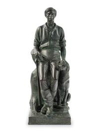 MANSHIP, Paul (1885-1966). Abraham Lincoln, The Hoosier Youth. Florence: The Bruno Bearzi Foundry, ca. 1930s.