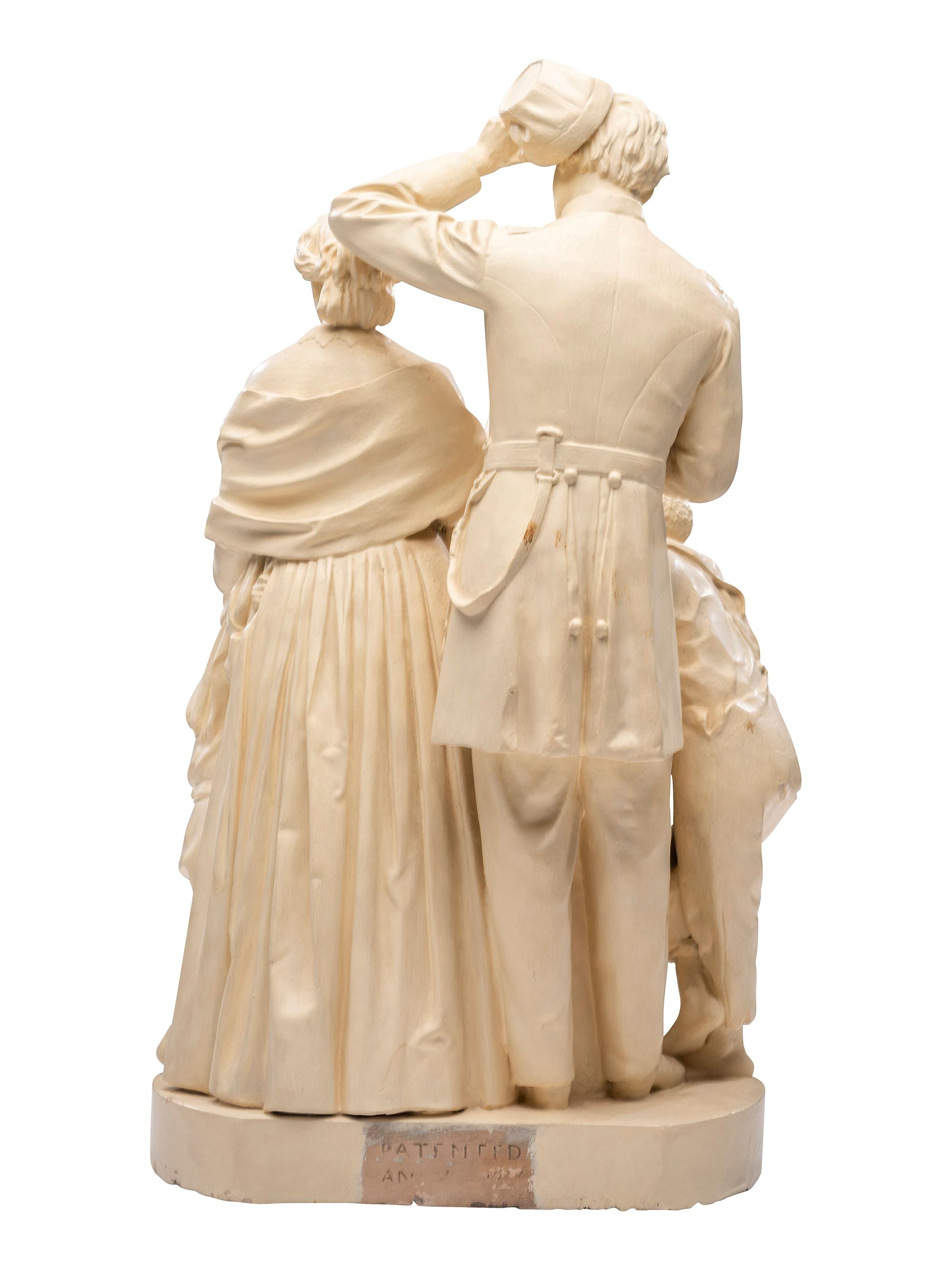 ROGERS, John (1829-1904), sculptor. Taking the Oath and Drawing Rations. 1866.