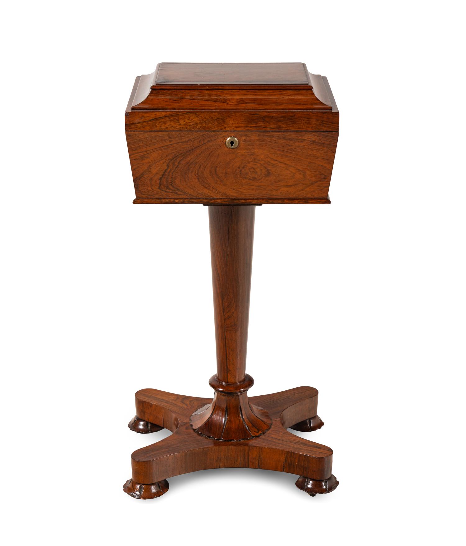 A Regency Rosewood Tea Poy