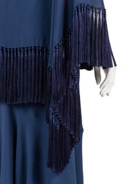 Christian Dior Haute Couture Chiffon Slip Dress with Fringed Capelet, Fall/Winter 2003