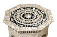 A Pair of Moorish Style Marquetry Octagonal Tables