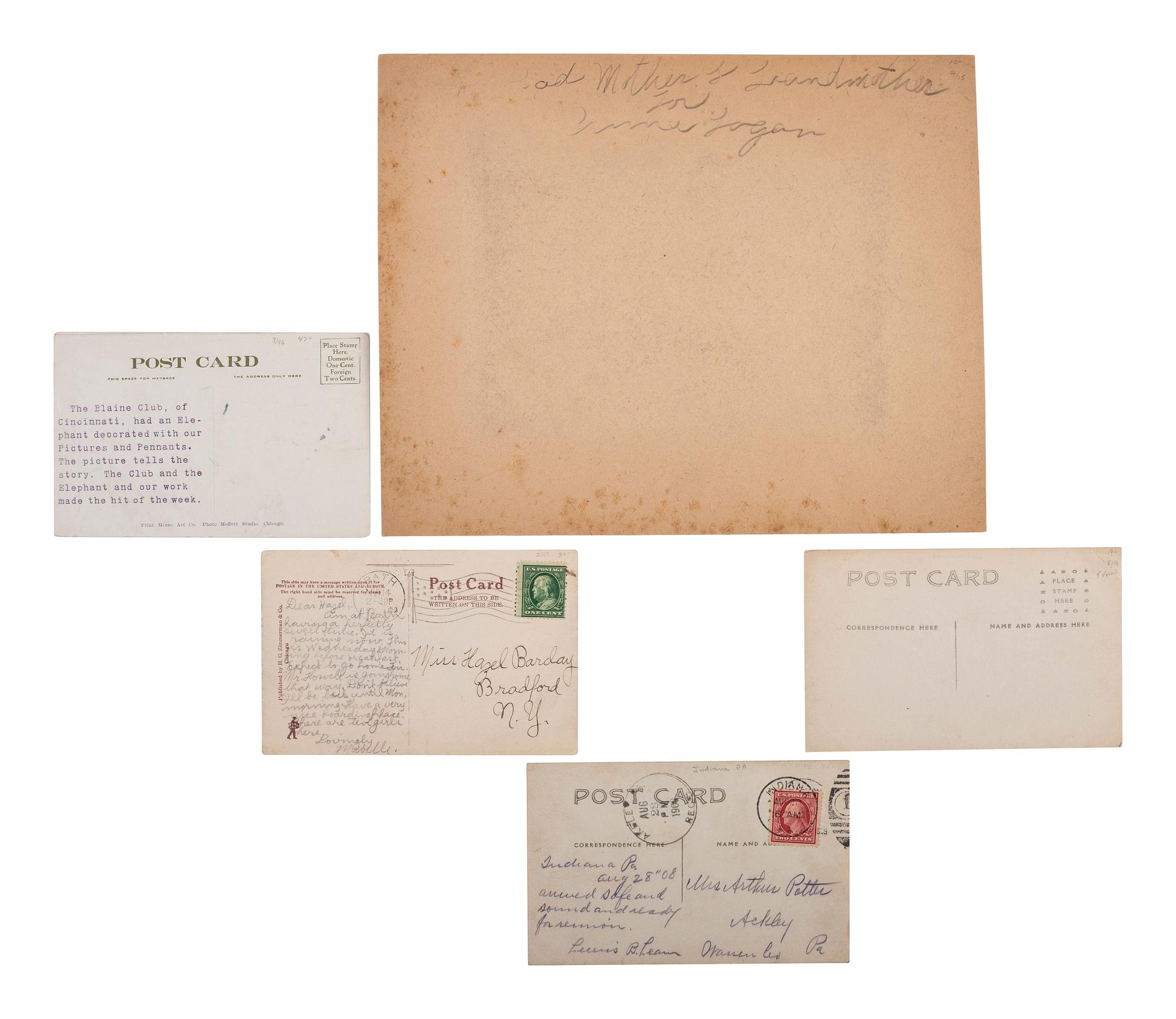 ROOSEVELT, Theodore and W.H. TAFT presidential and campaign photographs and ephemera.