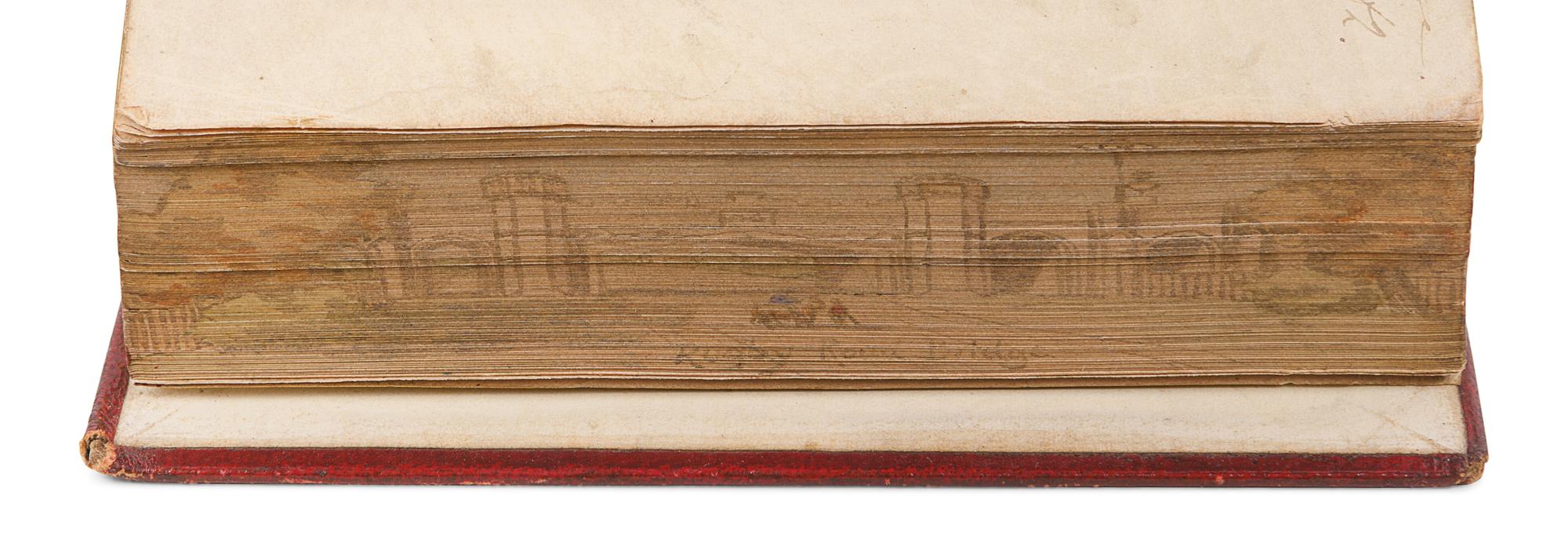 [FORE-EDGE PAINTINGS]. BAYNES, R. H. Lyra Anglicana: Hymns and Sacred Songs. London: Houlston & Wright, 1864.