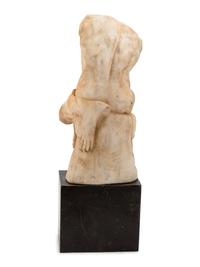 A Continental Marble Male Torso After the Antique