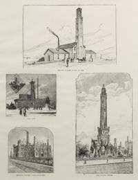 [ART AND ARCHITECTURE]. A group of 15 woodcut scenes of Chicago by R.R. Donnelly & Sons and others.