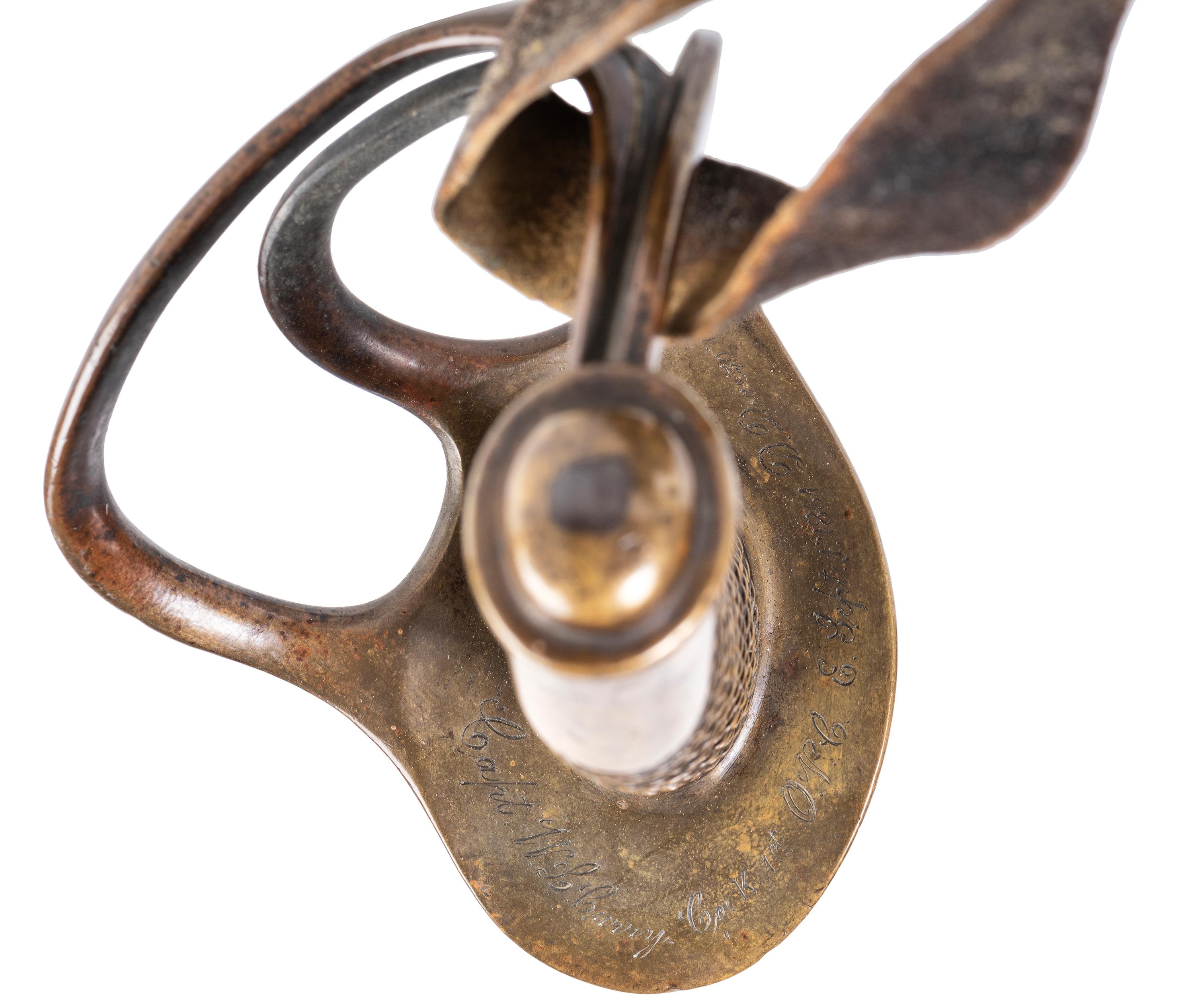 A group of 14 items identified to Captain William L. Curry, Company K, 1st Ohio Volunteer Cavalry, incl. inscribed Model 1840 US Army regulation cavalry saber, belt plate, spurs, and tintype.