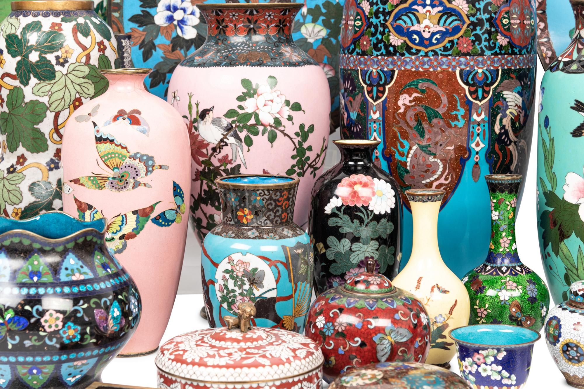 34 Japanese Cloisonné Articles