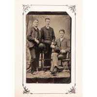 [EARLY PHOTOGRAPHY - PORTRAITURE]. A large group of over 240 portraits of men, primarily cabinet cards, comprising: