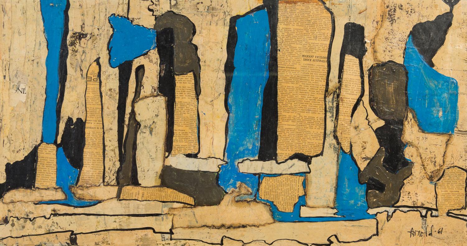 Ralph Arnold, (American, 1928-2006), Untitled (Collage), 1961
