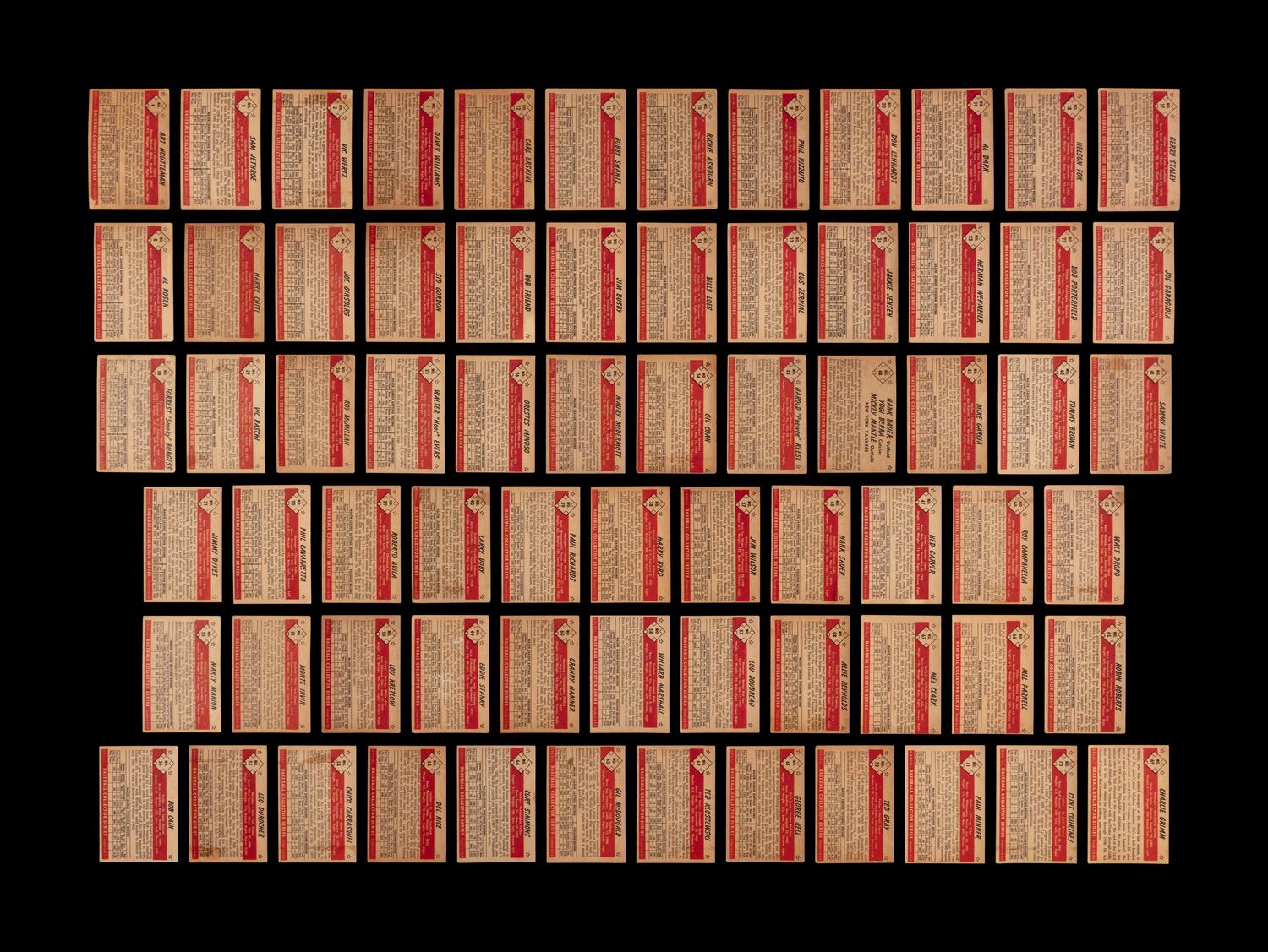 A Near Set of 1953 Bowman Color Baseball Cards (158/160)