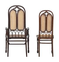 A Set of Six Gothic Revival Bentwood Chairs