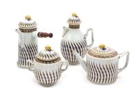 A Chinese Export Porcelain Partial Tea and Coffee Service