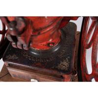 An Enterprise No. 5 Painted Cast Iron Coffee Mill