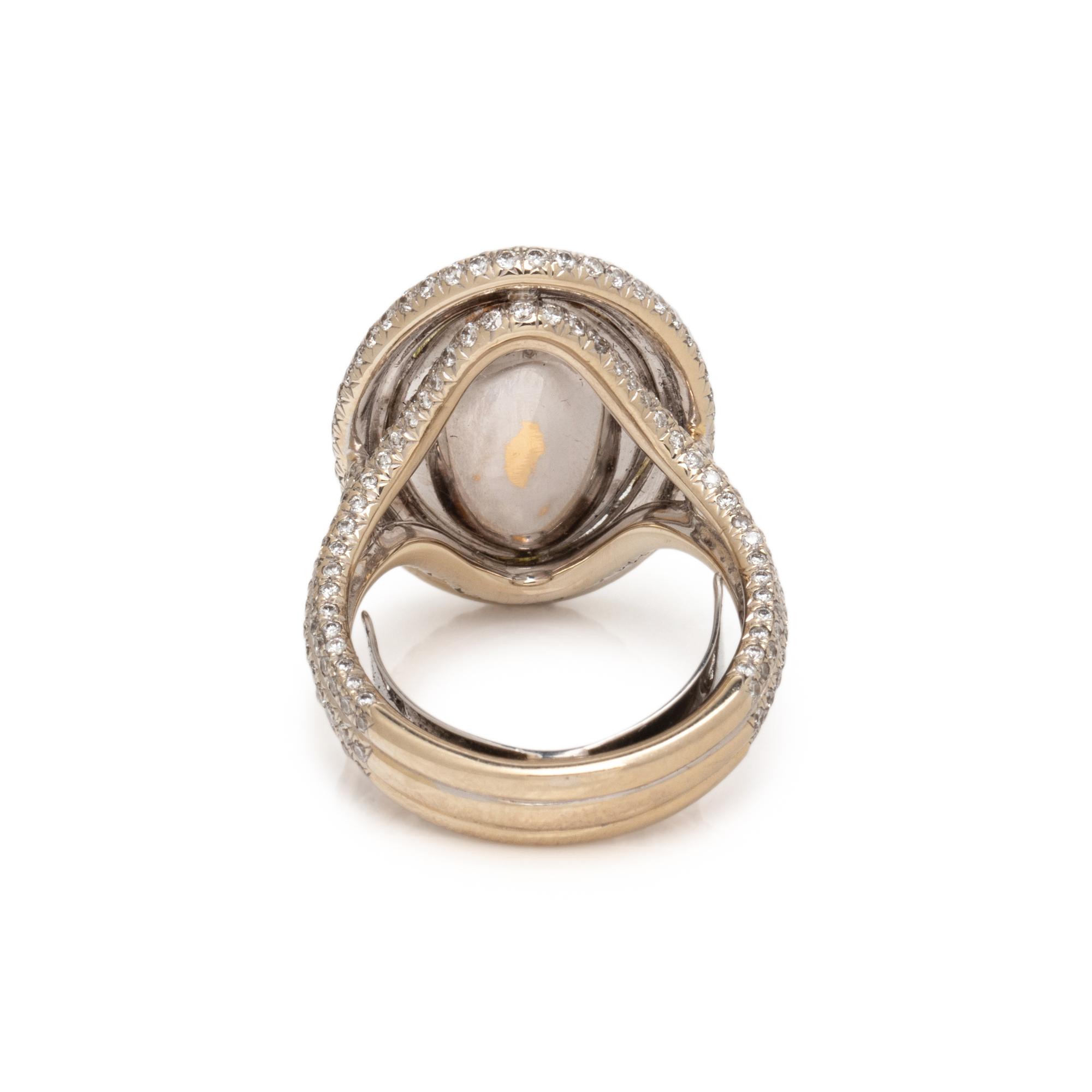 FANCY YELLOW DIAMOND AND DIAMOND RING