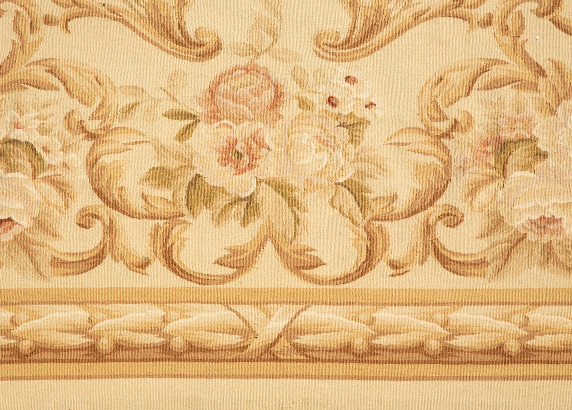 An Aubusson Style Wool Rug
