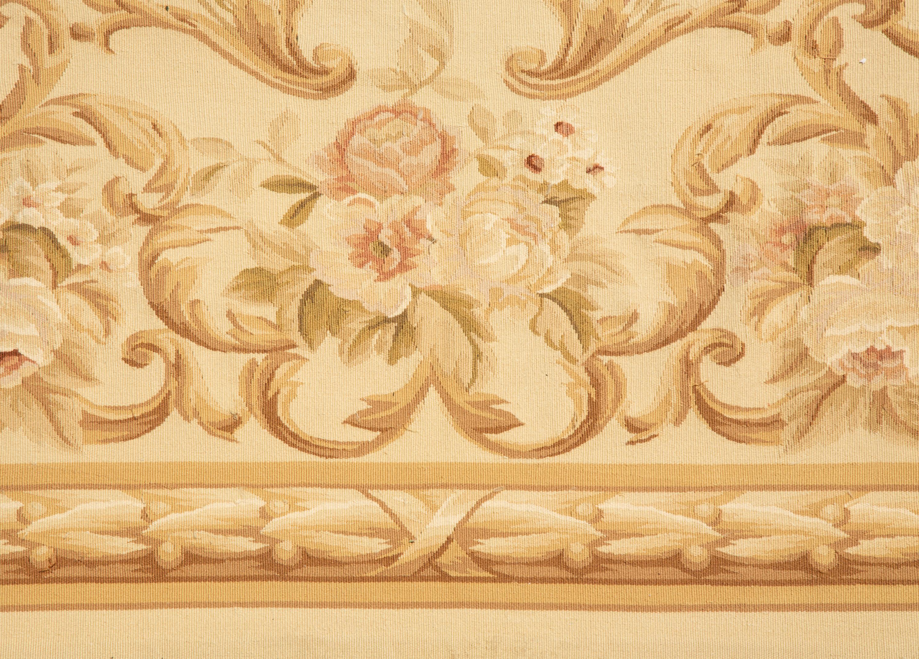 An Aubusson Style Wool Rug