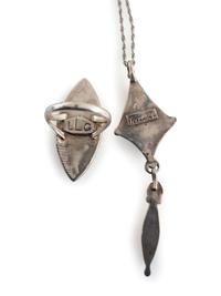 Zuni Silver and Channel Inlaid Jewelry