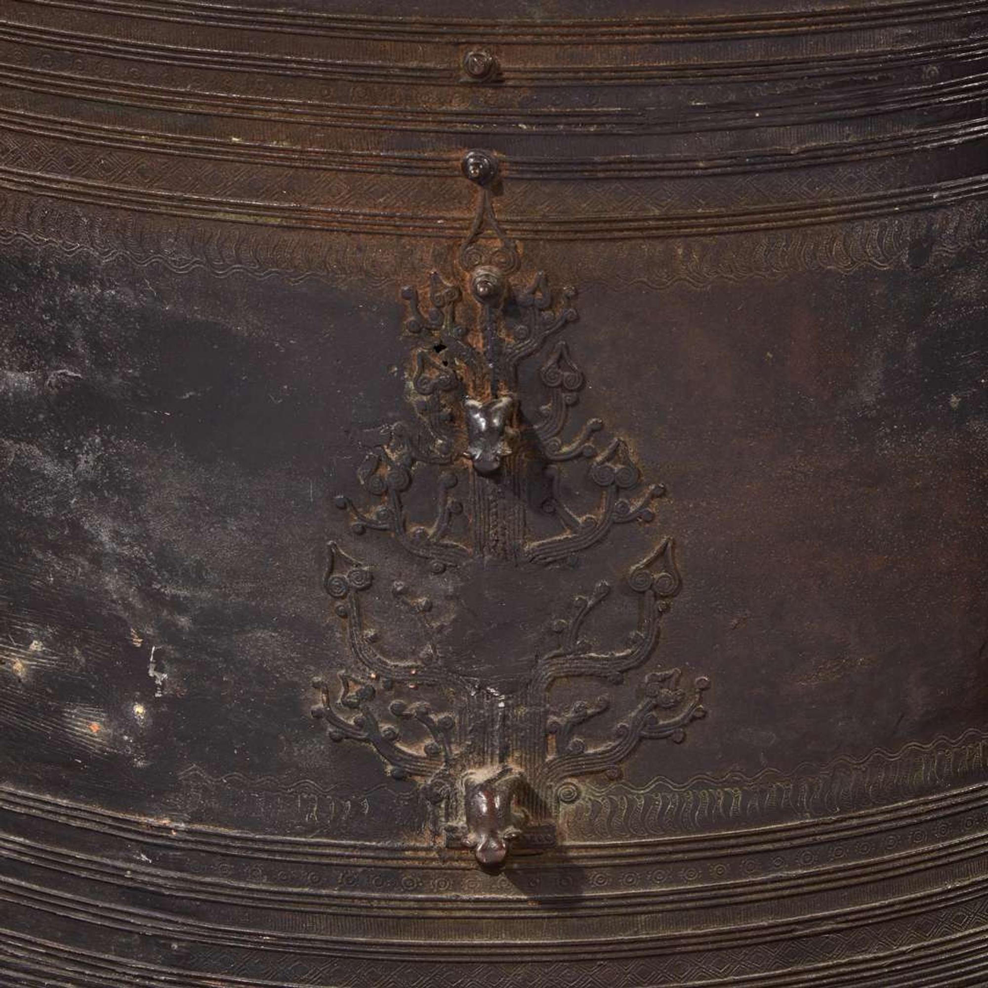 A Shan style bronze "rain" drum